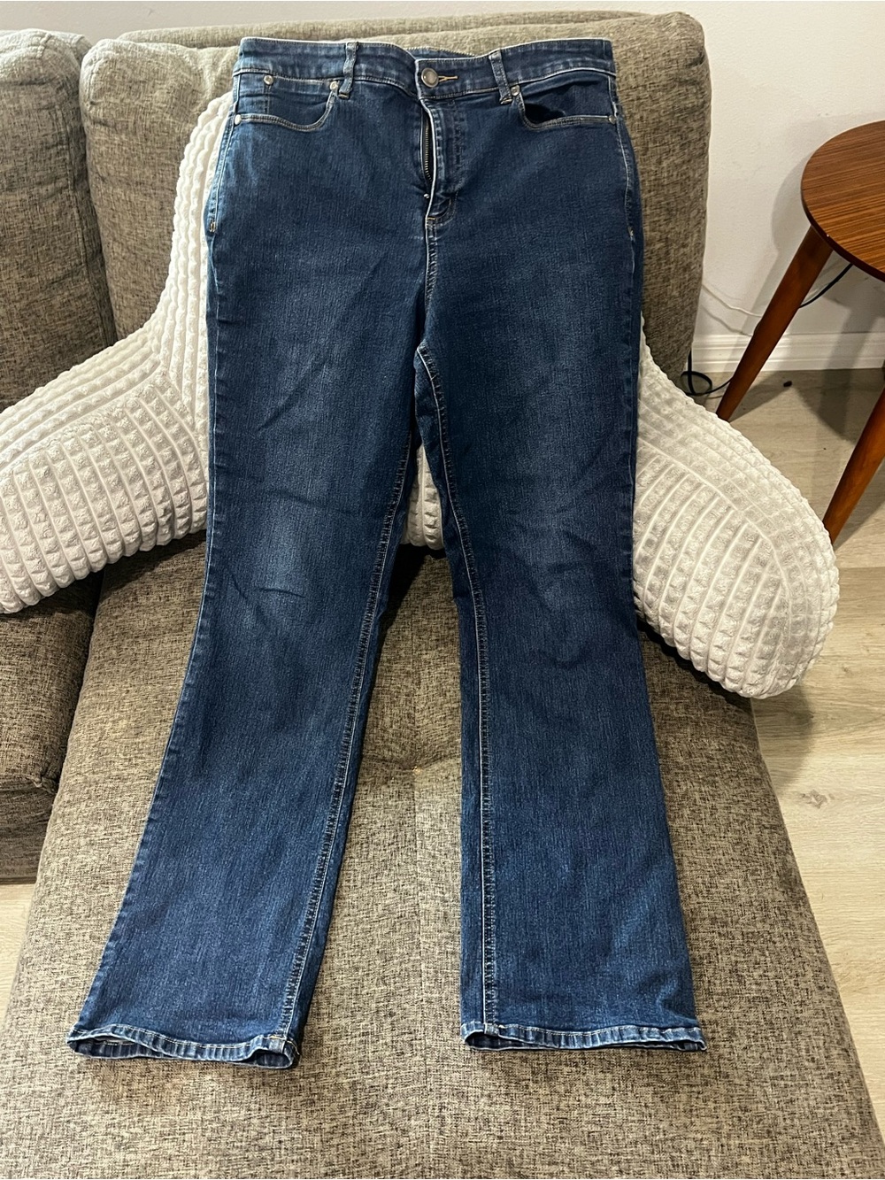 Christopher & Banks Dark Blue Boot-Cut Jeans - Picture 2 of 4